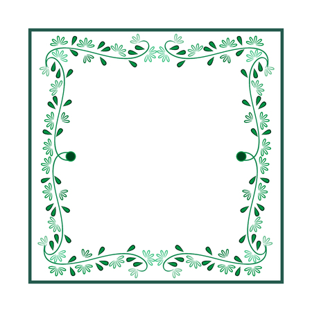 Frame square of twig card. Fashion graphic background design. Modern stylish abstract texture. Colorful template for prints, textiles, wrapping, wallpaper.のイラスト素材