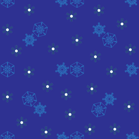 Snowflake seamless pattern. Fashion graphic background design. Modern stylish abstract texture.のイラスト素材