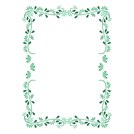 Frame rectangle of twig card. Fashion graphic background design. Modern stylish abstract texture. Colorful template for prints, textiles, wrapping, wallpaper, etc. Design element. Vector illustrationのイラスト素材