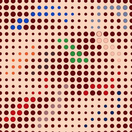 Background of circle color. Fashion graphic design. Modern stylish abstract texture.のイラスト素材