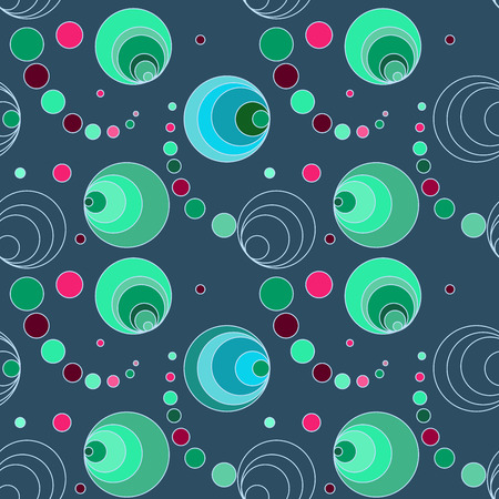 Circle gray and spiral seamless pattern . Fashion graphic seamless pattern design. Modern stylish abstract texture.のイラスト素材