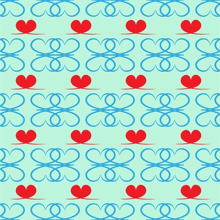 Heart seamless pattern. Fashion graphic design. Modern stylish texture. Colorful template for prints, textiles, wrapping, wallpaper, card, banner, business, valentines day. Vector illustrationのイラスト素材