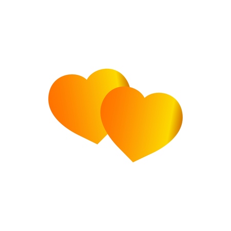 T shirt typography graphic two gold heart. Fashion stylish print for sports wear. Template for t shirt, apparel, card, label, poster, banner. Design element. Vector illustrationのイラスト素材