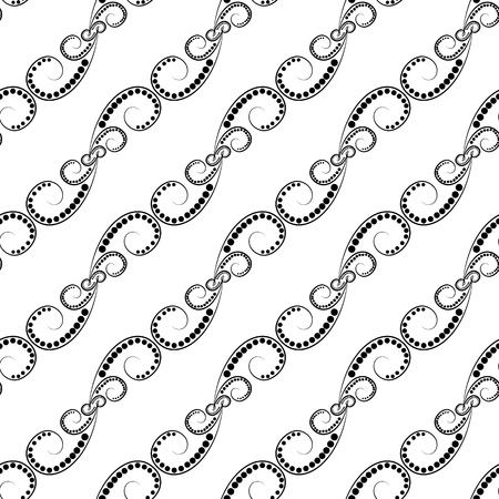 Abstract spiral seamless pattern. Fashion graphic background design. Modern stylish abstract texture. Design monochrome template for prints, textile, wrapping, wallpaper, website. Vector illustration.のイラスト素材
