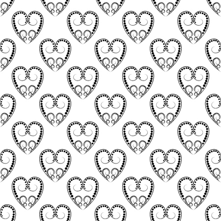 Black abstract arabic seamless pattern. Fashion graphic background design. Modern stylish abstract texture. Monochrome template for prints, textiles, wrapping, wallpaper, website. Vector illustrationのイラスト素材