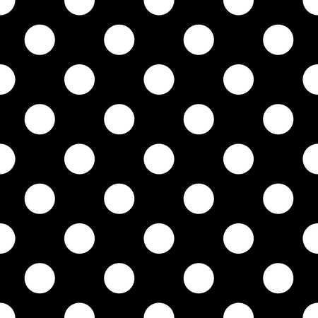 Polka traditional abstract seamless pattern. Fashion graphic background design. Modern stylish abstract texture. Monochrome template for prints, textiles, wrapping, wallpaper, etc. Vector illustrationのイラスト素材