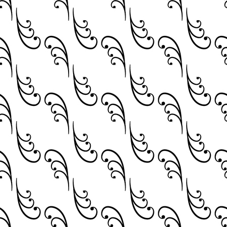 Abstract arabic seamless pattern. Fashion graphic on white background design. Modern stylish abstract texture. Monochrome template for prints, textiles, wrapping, wallpaper, etc. Vector illustrationのイラスト素材