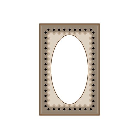 Frame of wavy line. Fashion graphic background. Modern stylish abstract texture. Colorful template for prints, textiles, wrapping, wallpaper, photo, blank etc. Design element. Vector illustration.のイラスト素材