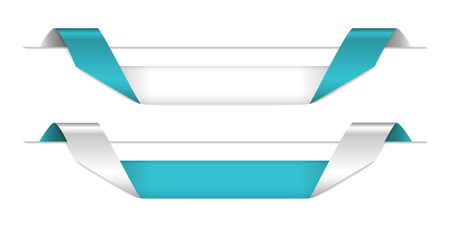 blue shadowed blank stripes bookmarks on the white background のイラスト素材