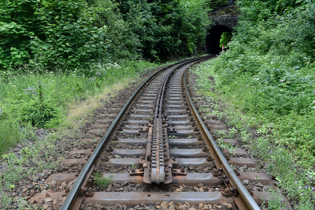 Cogwheel railway lineの写真素材