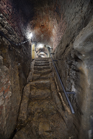 Jihlava 's underground - corridors under the townのeditorial素材