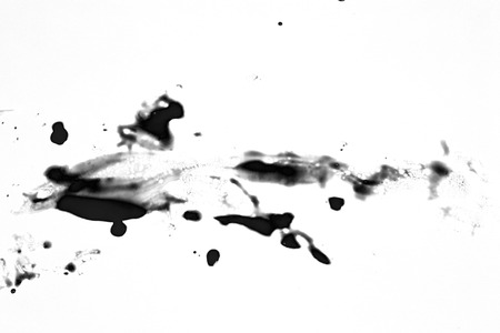 Blood stains isolated on white の写真素材