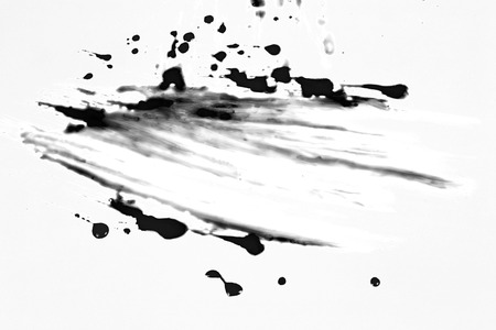 ink  black  dropの写真素材
