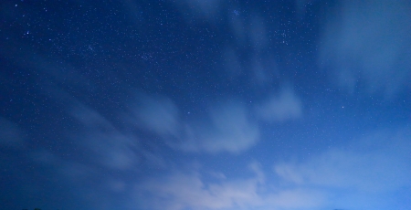 Beautiful star trail image during the night
