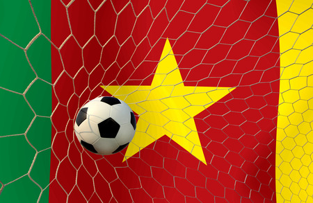 CAMEROON soccer ballの写真素材