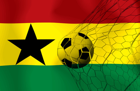 GHANA soccer ballの写真素材