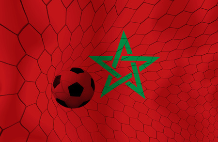 Morocco soccer ballの写真素材