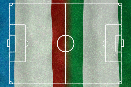 Soccer 2014   Football   France and nigeriaの写真素材