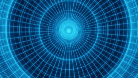 Abstract futuristic  technology  wireframe mesh polygonal  element. Connection Structure. Digital Data Visualization. Social Network Graphic Concept.3d rendering.の写真素材