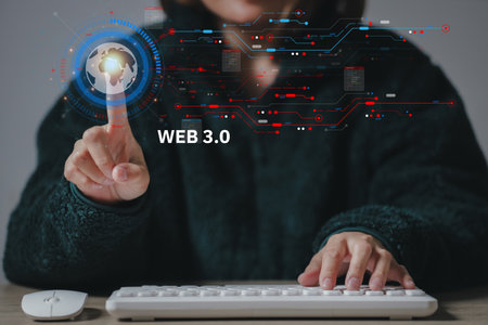 Cloud Computer technology and storage online for computer business network ideas connected to...
