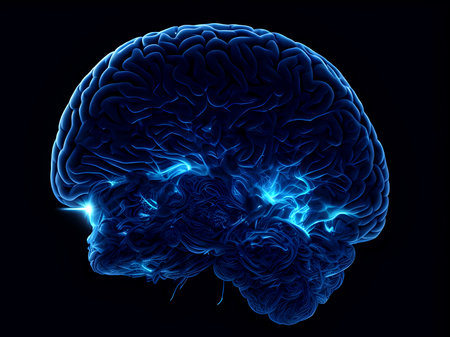 Human brain on mental idea mind Concept. Artificial Digital Brain big Data. Generative AI.の素材