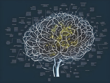 Human brain on mental idea mind Concept. Artificial Intelligence, neuronets. Digital Brain big Data. Generative AI.の素材