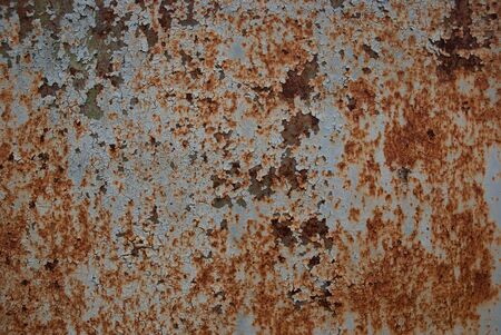 Rusted metal texture. Rust on old wall background.