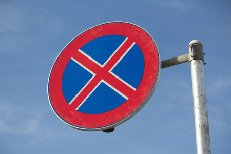No stopping parking traffic signの写真素材