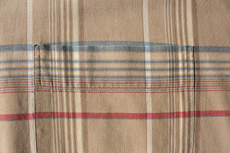 plaid shirt pocket