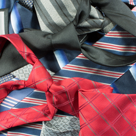 stack of neckties
