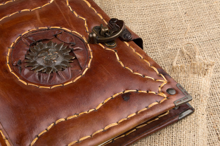 decorative leather cover notebook