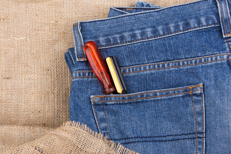 screwdriver in pocketの写真素材