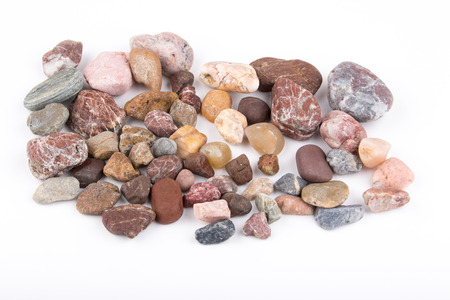 stones on whiteの写真素材