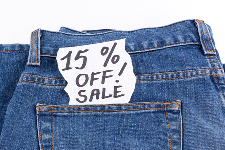 fifteen percent off sale