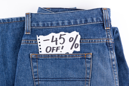 forty-five percent offの写真素材