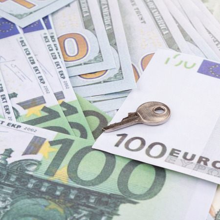 key and moneyの写真素材