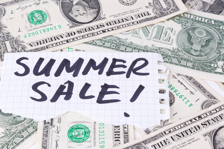 summer saleの写真素材