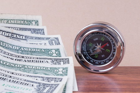 Compass and Moneysの写真素材