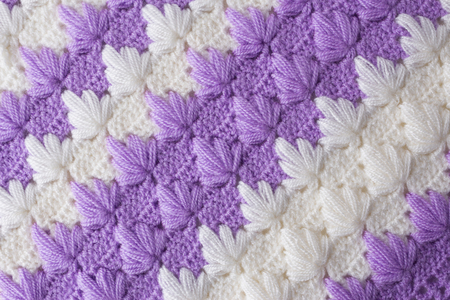 Hand knitted textureの写真素材