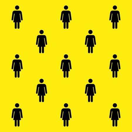 Social Distancing sign icon vector.Keep Your Distance.のイラスト素材