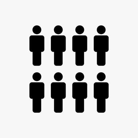 group of people illustration vector, man icon.のイラスト素材
