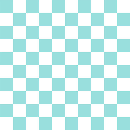 aqua green checkered seamless geometric pattern, square template,white backdrop,vector,illustration.のイラスト素材