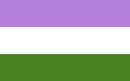 Genderqueer flag vector illustration LGBT community symbol.のイラスト素材