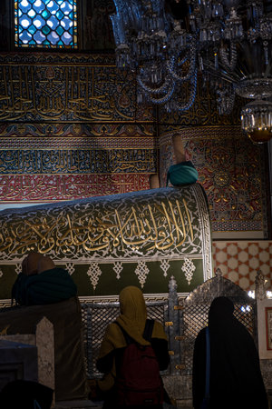 Konya, Turkey - April 15, 2022 : Mevlana Museum and Mevlana Tomb in Konya Turkeyのeditorial素材