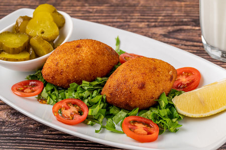 Lebanese Kibbeh, Stuffed Meatballs Food, Falafel, icli Kofte.