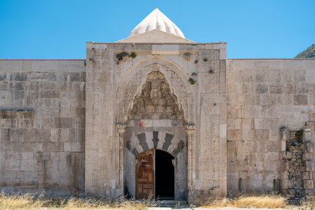 Susuz Caravanserai, built by Giyaseddin Keykubad Bin Keyhusrev, located on the Antalya Burdur road. Susuz caravanseraiの写真素材