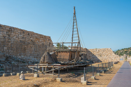 Ancient ruins of Patara, a historic Lycian coastal city in southwestern Turkeyの写真素材
