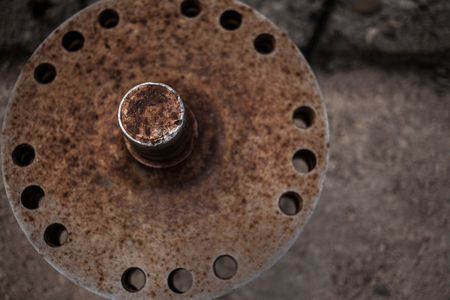 Rusty flangeの写真素材