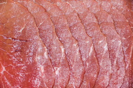 fresh red raw meat thin sliced snack carpaccio
の写真素材