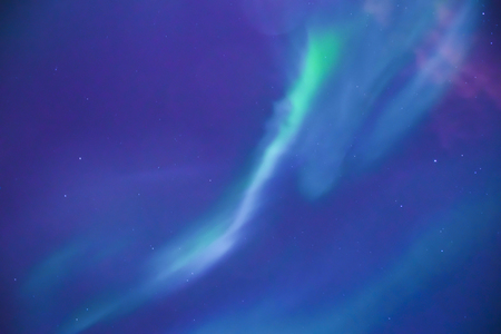 abstract bright background blue green purple northern lights and starsÂ の写真素材